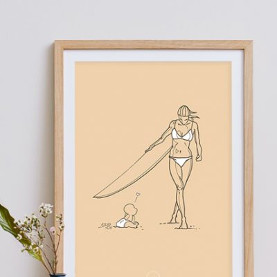 Surfer girl Poster